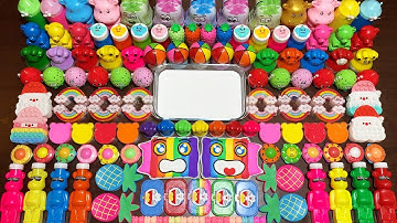 RELAXING WITH CLAY AND GLITTER ! Mixing Random Things Into GLOSSY Slime ! BOOM SLIME #3347