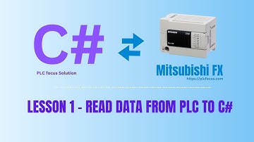 C# and Mitsubishi FX lesson 1 - Read data from PLC to C#