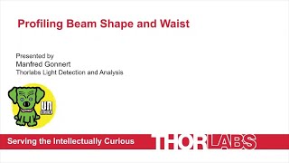 Profiling Beam Shape and Waist Laser Science screenshot 4