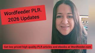 Free and Low Priced PLR Articles at Wordfeeder. 2026 Updates!
