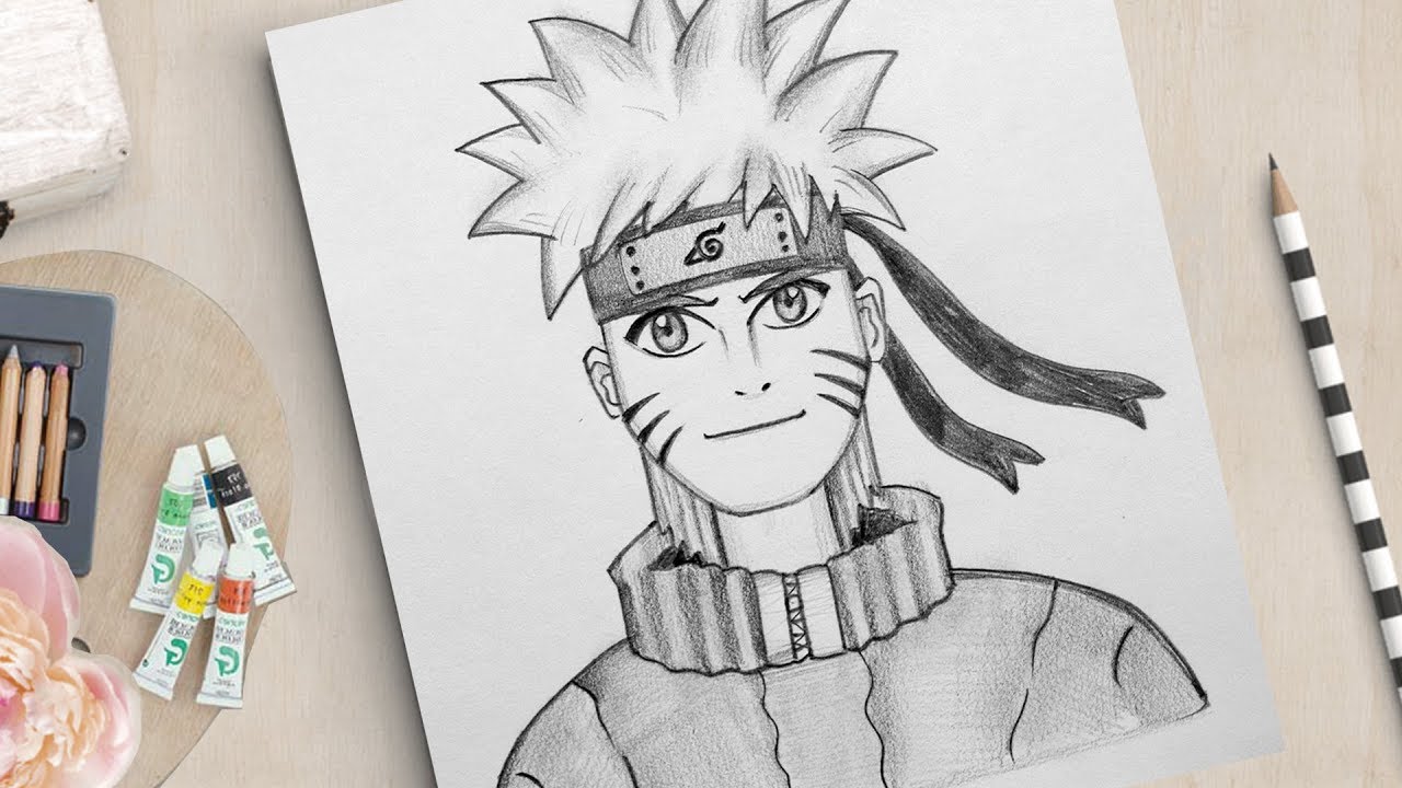 Naruto Uzumaki  Naruto sketch drawing, Naruto drawings easy, Naruto  painting