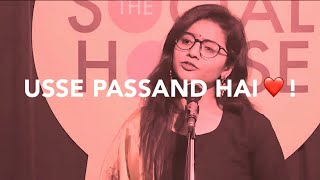 Nidhi Agarwal New Awesome Poetry | Usey Passand Hai | Cutness Poetry By Nidhi Agarwal