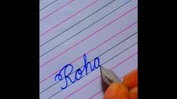 "Rohan" Beautiful name in Cursive writing #calligraphy #cursivewriting #shorts