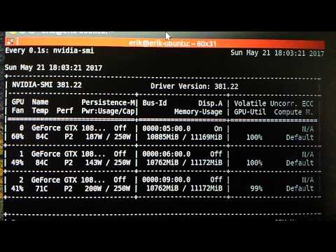 Data Pulsating Through 3 GPU's During Deep Learning