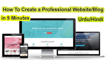 How To Create a Professional Website/Blog in Urdu/Hindi 2018