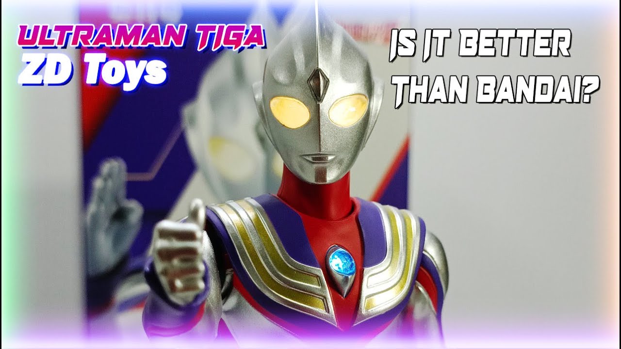 ZD Toys Ultraman Tiga Action Figure LIGHTS UP the Competition!