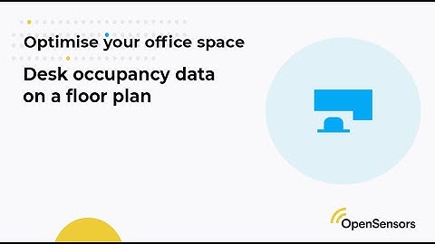 Overview of desk occupancy data on a floor plan