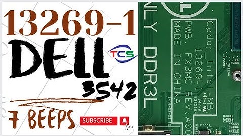 Dell 7 Beep 3542 , LPC problem ,13269-1  no display || 3542 ||  7 beep problem #laptop #chiplevel