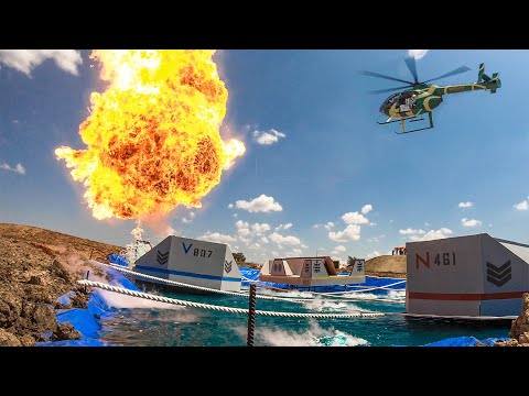Helicopter Battleship Battle | Dude Perfect