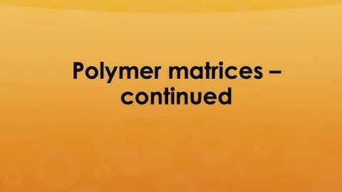 MSE 5033 Composite Materials Lecture 4a