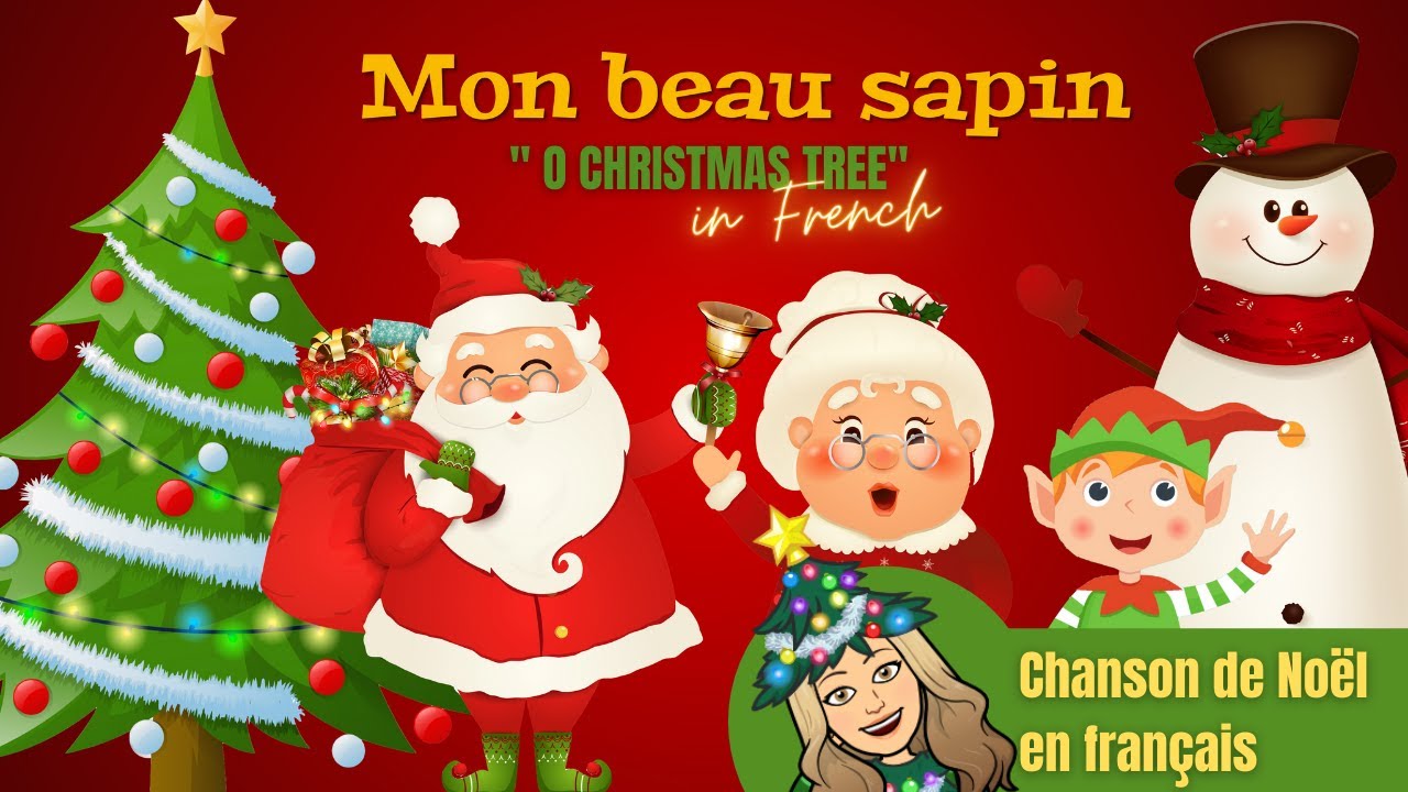 chanson de mon beau sapin - Recherche Google  Französisch lernen,  Französisch, Weihnachten in frankreich