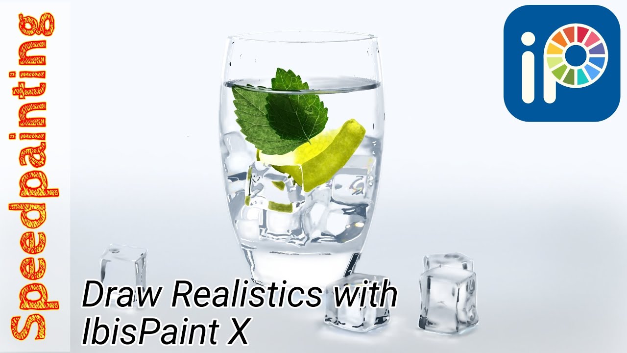 #18 Drawing Ice Glass with IbisPaint X - YouTube