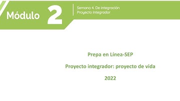 Módulo 2, Proyecto integrador, Proyecto de vida. 2022