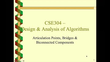 Articulation Point - Algorithm - Online Class - JnU - (Bangla)