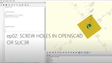 How to put in screws into a 3D model using OpenScad or in slicer