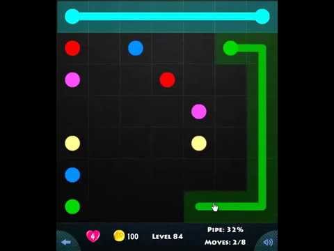 flow game facebook - beginners pack level 84 Connect the dots