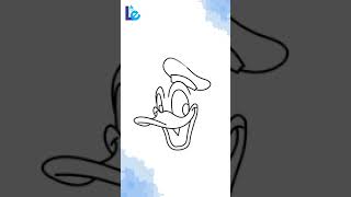 DONALD DUCK HAPPY FACE FROM MICKEY MOUSE DRAWING