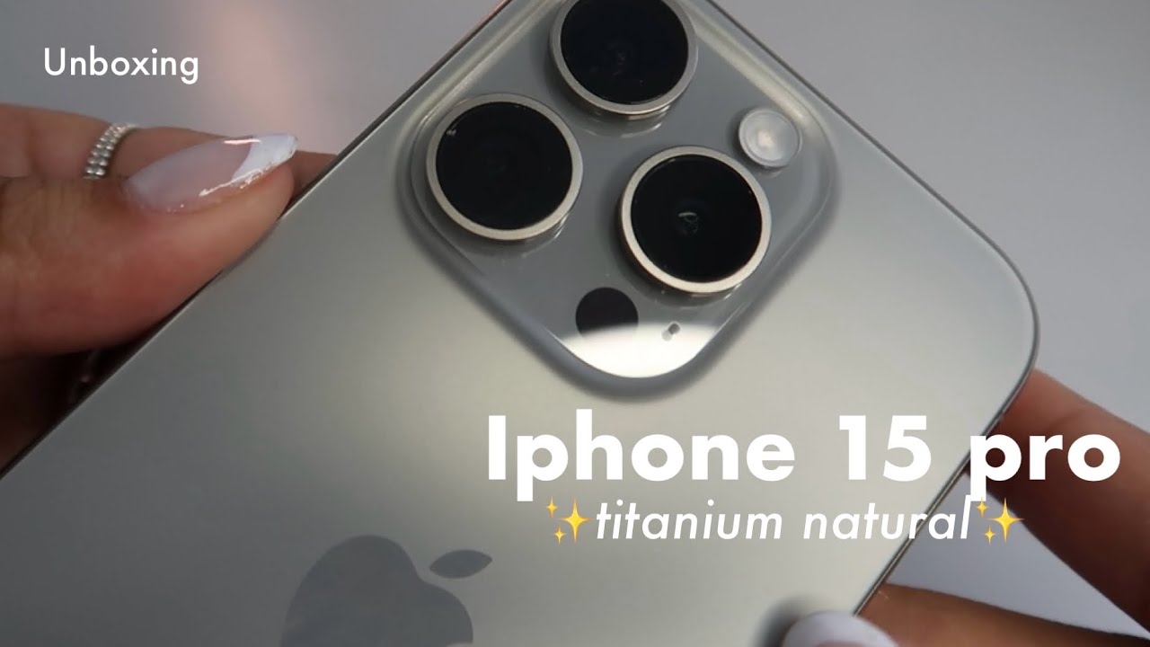 【いずいずー】iPhone15Pro natural titanium MEU NOVO CELULAR: iPHONE 15 PRO UNBOXING *Titanium Natural