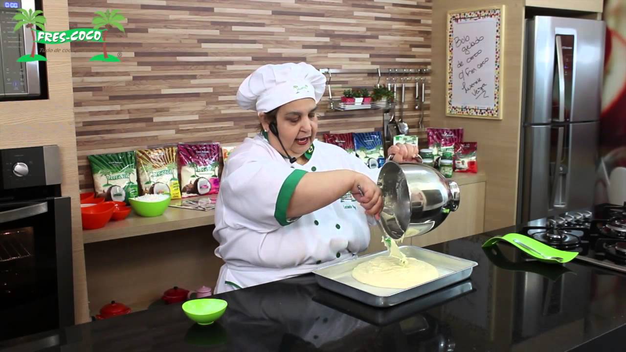 BOLO GELADO DE COCO COM LUZINETE VEIGA FRES COCO WWW.MARIARECEITA.COM.BR
