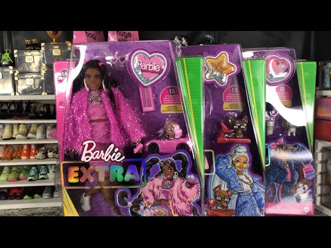 Barbie: Barbie Extra 14, 16, and 17 Doll Unboxing Review and Rebody