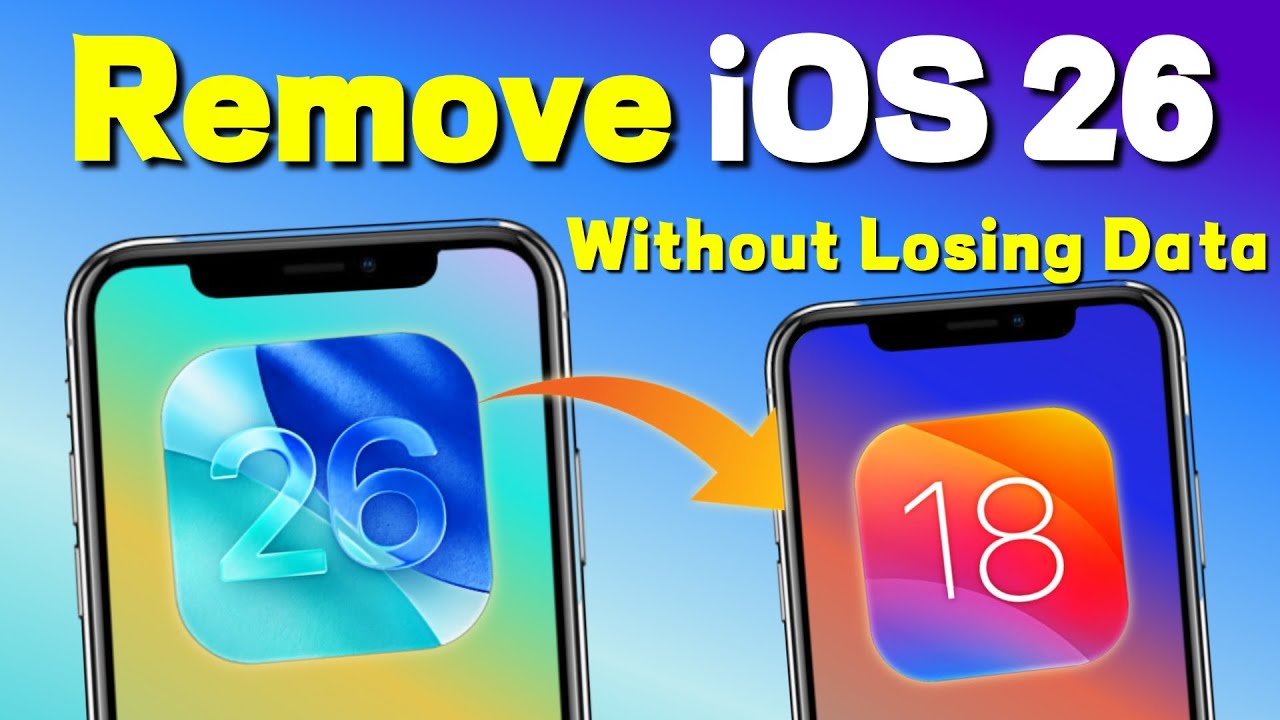 ดาวน์เกรดจาก iOS 26 เป็น iOS 18