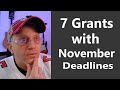 7 Small Business Grants that expire in November