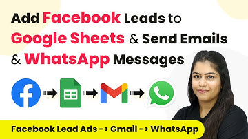 How to Add Facebook Leads to Google Sheets & Send Automated Emails & WhatsApp Messages