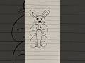 Easy Rabbit Drawing By The Unexplored Talent #shortsfeed #trending #shorts #short #viralshorts #yt