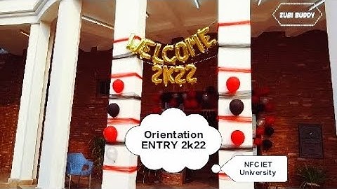 New Comer Entry 2k22 ||••|| NFC IET UNIVERSITY MULTAN || Zubi Buddy