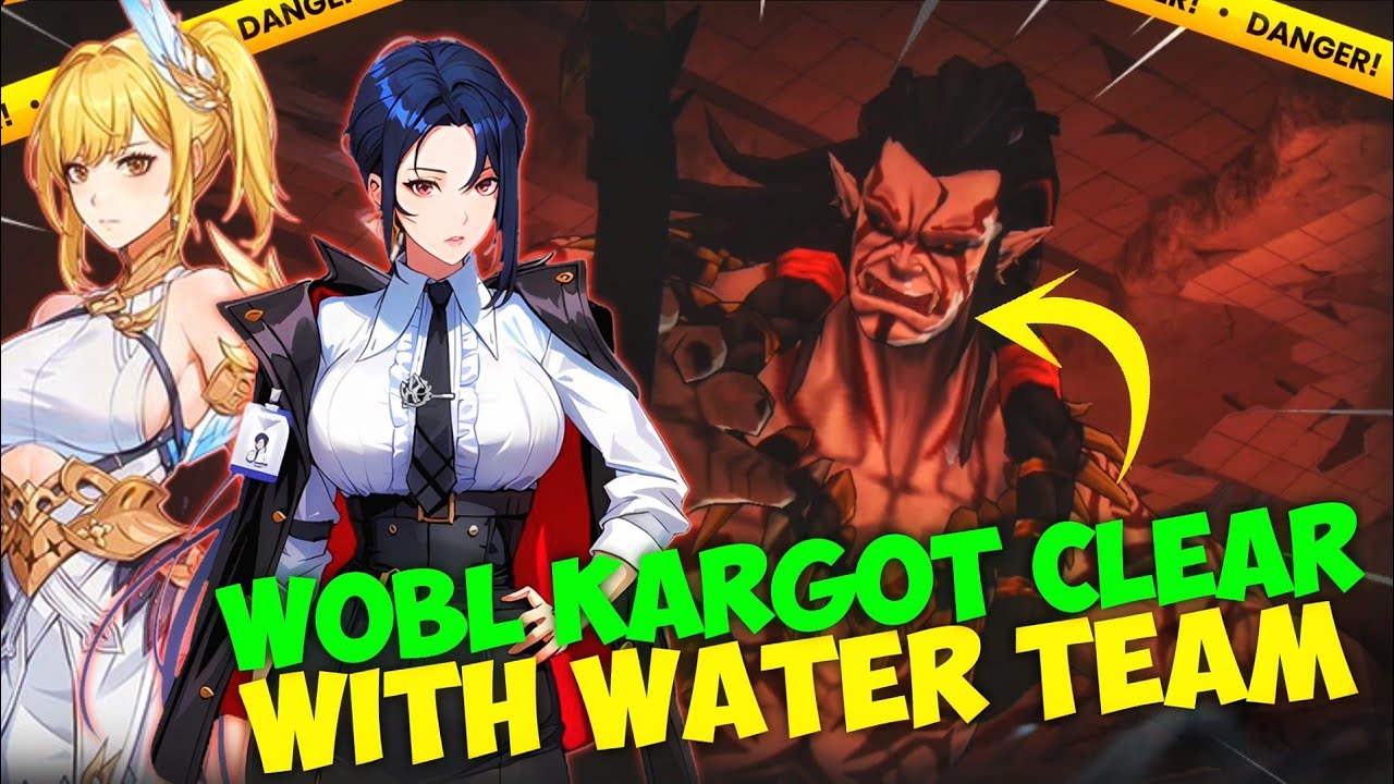 F2P WOBL KARGOT CLEAR WITH WATER ELEMENT TEAM BUILD PART - 1 || Solo leveling Arise game ||