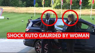 Surprised President Ruto After France Gives Him Woman Bodygaurd As She Delying Open Motorcade
