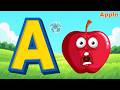 A for Apple 🍎 | Alphabet Little Sailboat ⛵ | Learn ABC Through Music | Mini Shark 🦈
