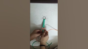 Macramé magic in your pocket! 🔑#handmadewithlove#diykeychain #shortreels#artreels#craft#shortvideo