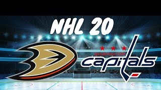 NHL 20 Anaheim Ducks VS Washington Capitals Full Game CPU VS CPU