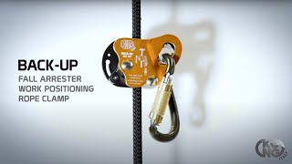 Rope Fall Arrester BACK UP Carbon Twist Lock ANSI video