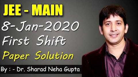JEE-MAIN- 8 January Shift -1 maths paper solution-