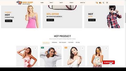 AndShop Ecommerce Vue JS Template responsive 15 Build Website