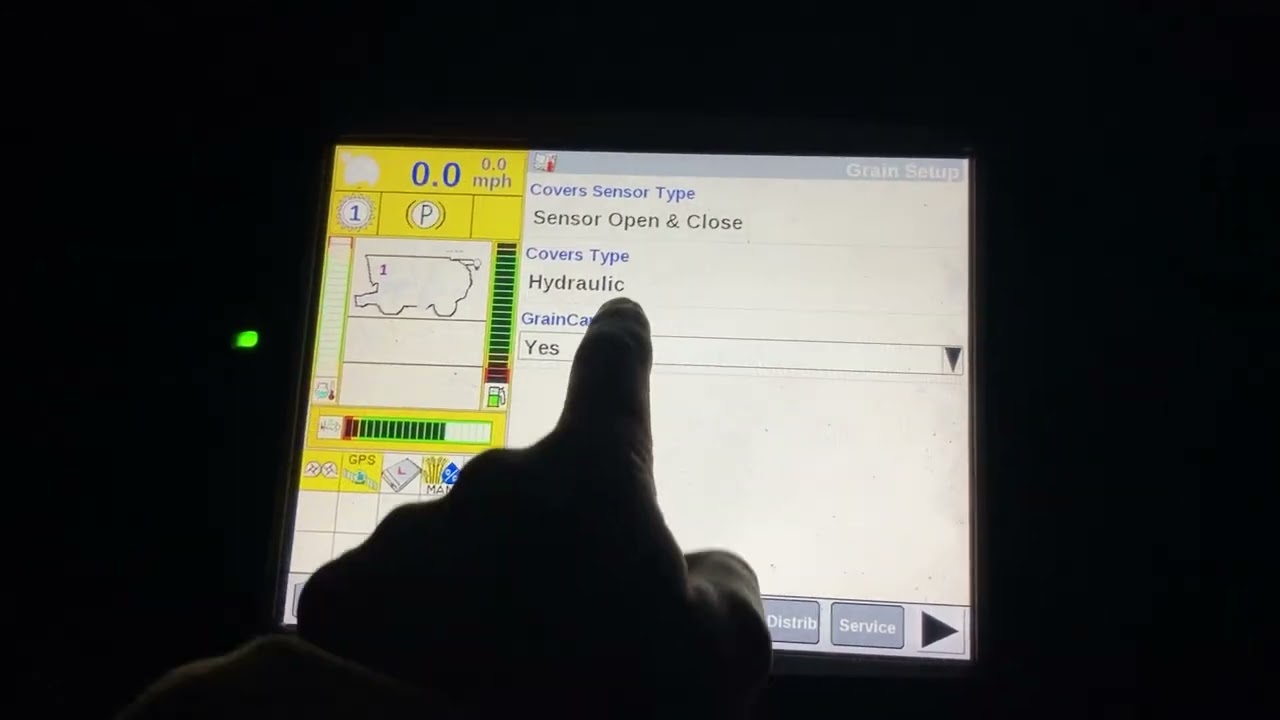 Shut off grain camera for case IH 7250, 8250, 9250 Combine. Manual mode moisture.