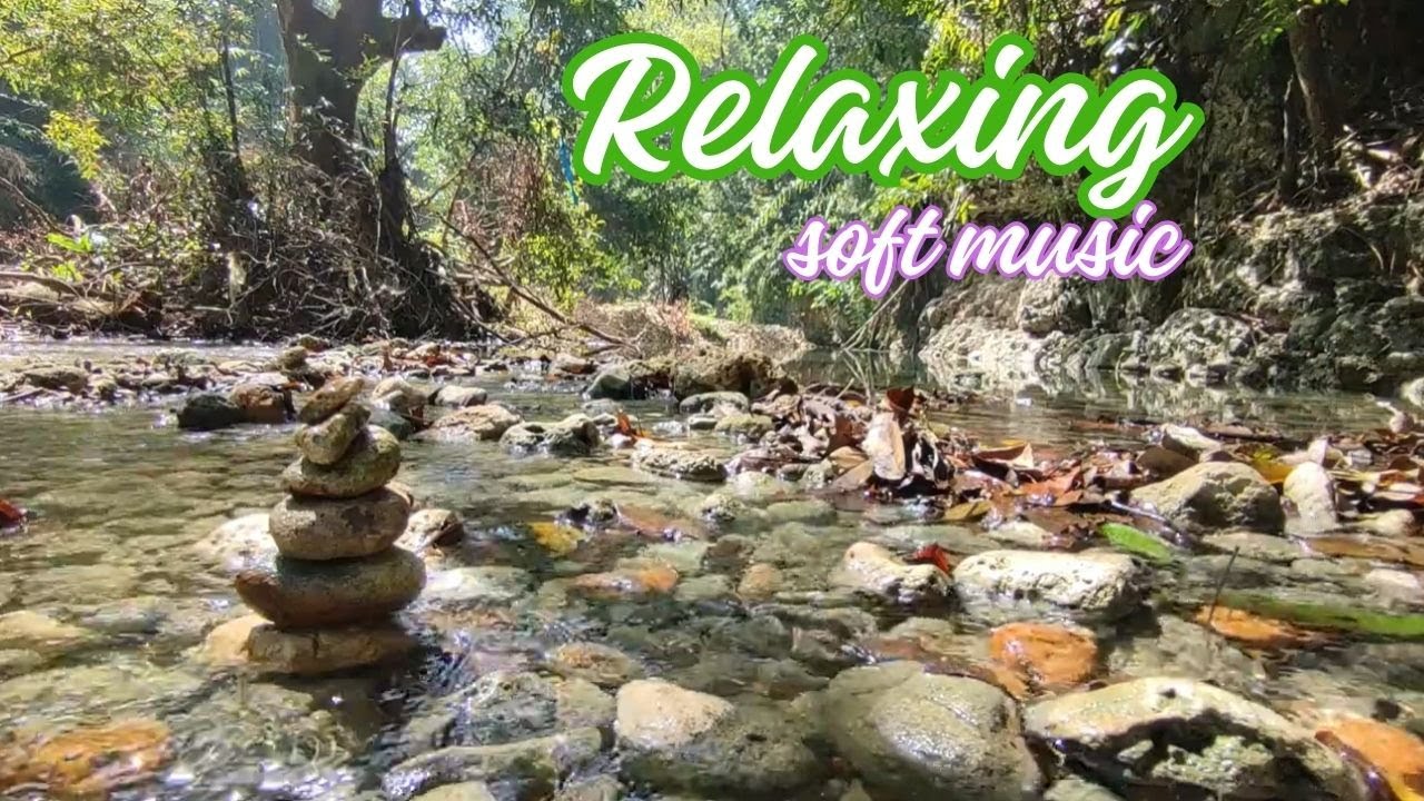 Listen soft music water sounds nature white noise river sounds for
