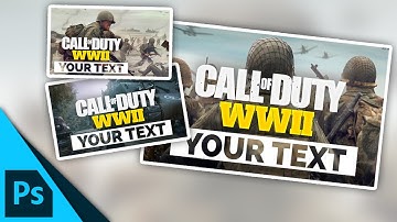 Call of Duty: WW2 Thumbnail Template Pack | Free Photoshop Template [YouTube]