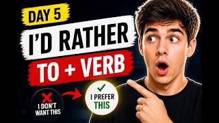 Stop Saying “I Prefer” ❌ — Use “I’d Rather” Like a Native! (Full Lesson)