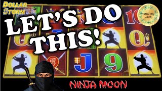 🍀 NINJA MOON CAME THROUGH FOR THE WIN!  DOLLAR STORM SLOTS AT HARD ROCK TAMPA!