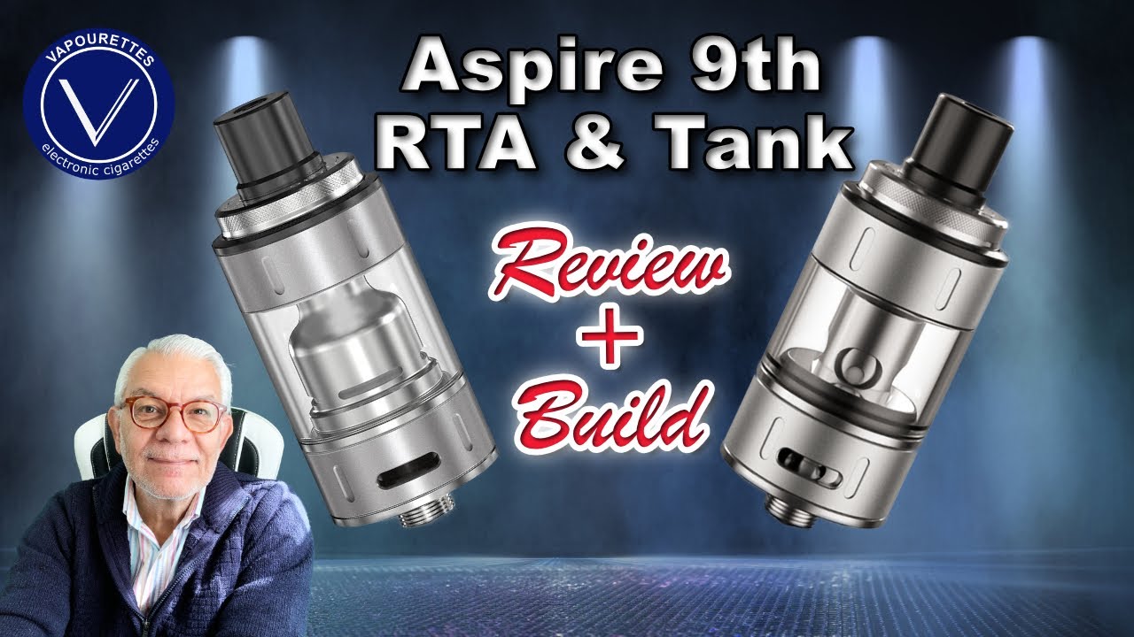 Aspire 9th tank Review How to & Build | works as an MTL RTA  and takes AVP Pro coils too.