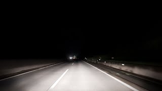 ASMR Highway Driving at Night in the Rain  Changwon to Seoul in Korea (No Talking, No Music)