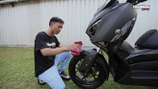 Hayaidesu XMAX Body Protector Variasi Front Fender Cover Spakbor Depan Aksesoris Karet Motor