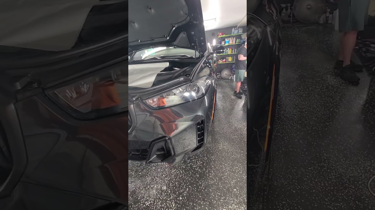 LouquesExoTechs applying Opti Coat's Ultra Paint Protection Film on 2024 BMW M60i Like A Boss