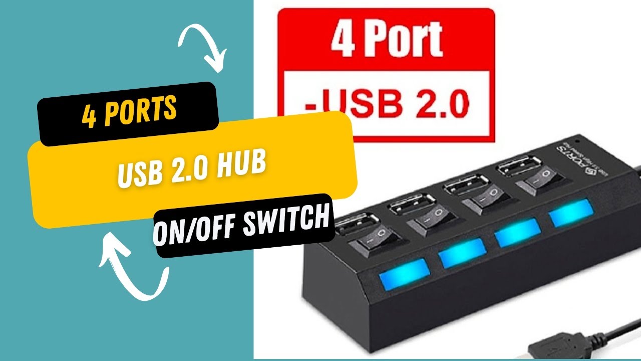 4-Port USB Hub with On/Off Switches - Must-Have Gadget for Your ...
