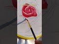 Rose painting on fabric 🌹✨ #komudrawing #rose #fabric #painting #shorts
