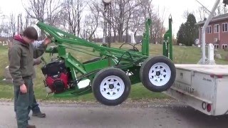 Load Hydraulic Dolly on Vault Truck