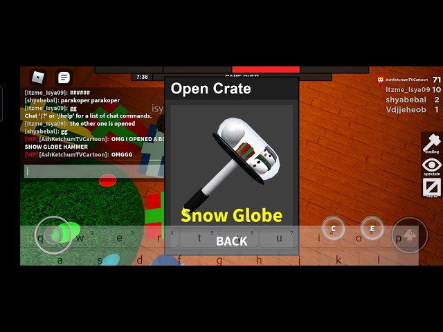 Snowglobe Hammer, flee the facility, roblox. *On Sale*